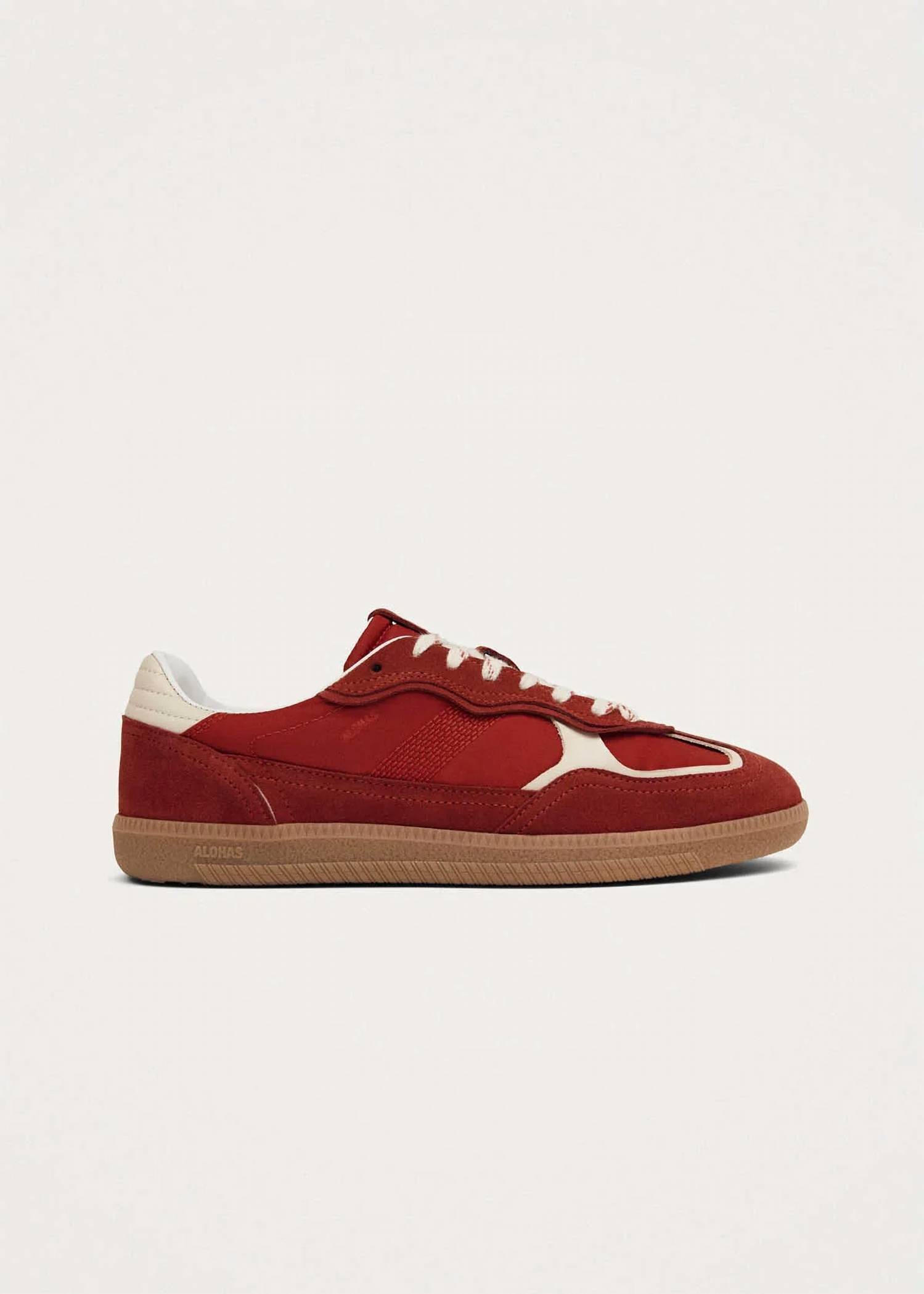 New Alohas Women's Rife Sheen Leather Sneakers In Red